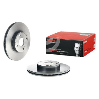 Brembo® - UV Coated Series Plain Vented Front Brake Rotor