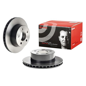 Brembo® - UV Coated Series Plain Vented Front Brake Rotor