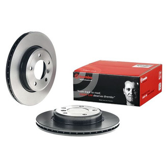Brembo® - UV Coated Series Plain Vented Front Brake Rotor