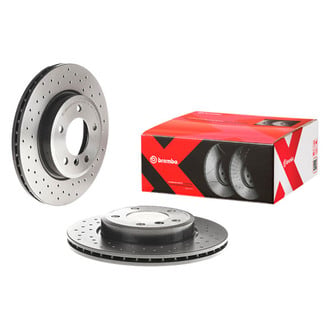 Brembo® - Premium Xtra Cross Drilled UV Coated Brake Rotor