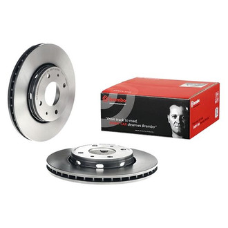 Brembo® - UV Coated Series Plain Vented Front Brake Rotor