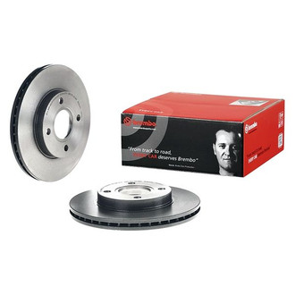 Brembo® - UV Coated Series Plain Vented Front Brake Rotor