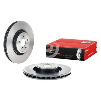 Brembo® - UV Coated Series Plain Vented Front Brake Rotor