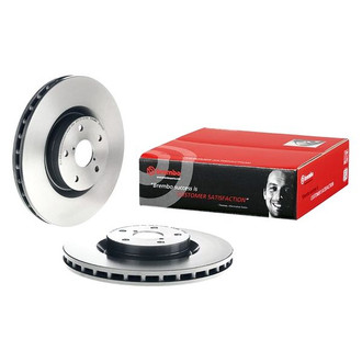 Brembo® - UV Coated Series Plain Vented Front Brake Rotor