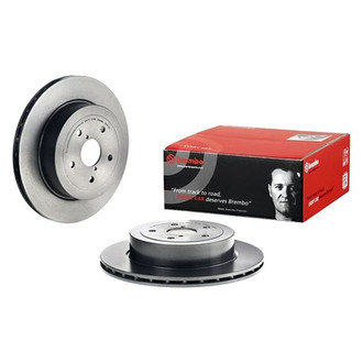 Brembo® - UV Coated Series Plain Vented Rear Brake Rotor