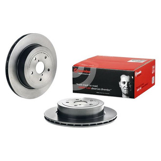 Brembo® - UV Coated Series Plain Vented Rear Brake Rotor