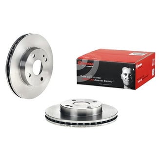 Brembo® - OE Replacement Plain Vented Front Brake Rotor