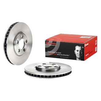 Brembo® - UV Coated Series Plain Vented Front Brake Rotor