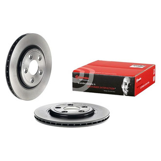 Brembo® - UV Coated Series Plain Vented Rear Brake Rotor