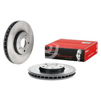 Brembo® - UV Coated Series Plain Vented Front Brake Rotor