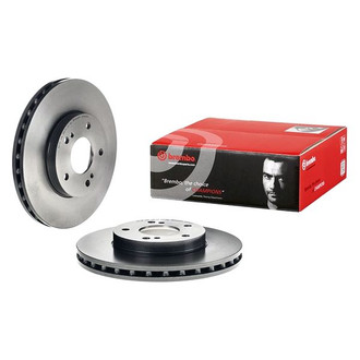Brembo® - UV Coated Series Plain Vented Front Brake Rotor
