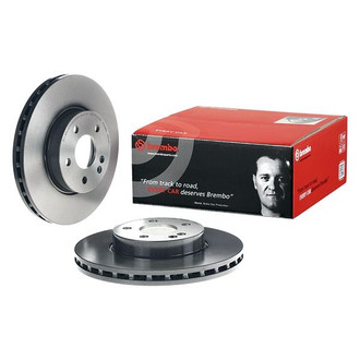 Brembo® - UV Coated Series Plain Vented Front Brake Rotor