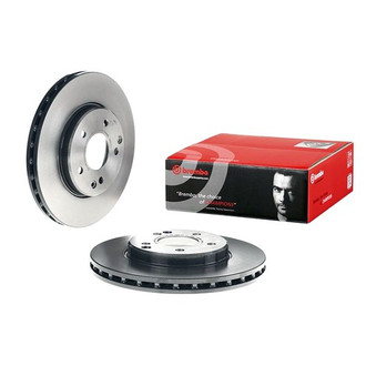 Brembo® - UV Coated Series Plain Vented Front Brake Rotor