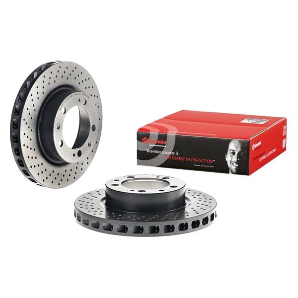 Brembo® - UV Coated Series Drilled 1-Piece Front Brake Rotor