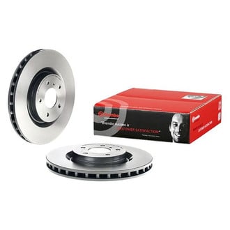Brembo® - UV Coated Series Plain Vented Front Brake Rotor