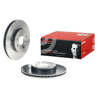Brembo® - UV Coated Plain Vented Front Brake Rotor