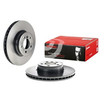 Brembo® - UV Coated Series Plain Vented Front Brake Rotor