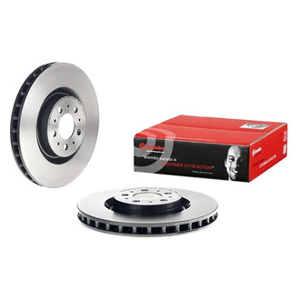 Brembo® - UV Coated Series Plain Vented Front Brake Rotor