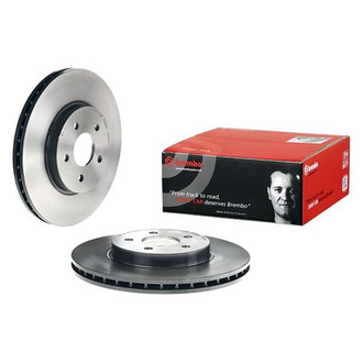 Brembo® - UV Coated Series Plain Vented Front Brake Rotor