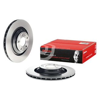 Brembo® - UV Coated Series Plain Vented Rear Brake Rotor