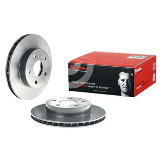 Brembo® - UV Coated Series Plain Vented Front Brake Rotor
