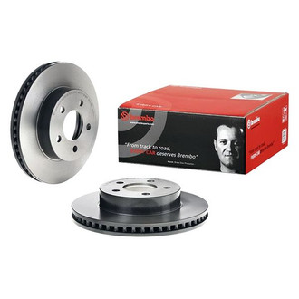 Brembo® - UV Coated Series Plain Vented Front Brake Rotor