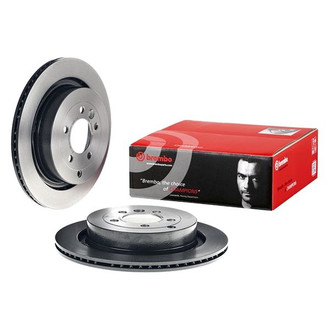 Brembo® - UV Coated Series Plain Vented Rear Brake Rotor