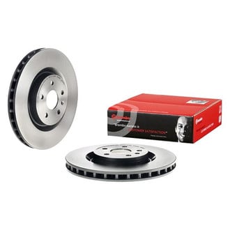 Brembo® - UV Coated Series Plain Vented Front Brake Rotor