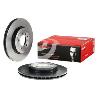 Brembo® - UV Coated Series Plain Vented Front Brake Rotor