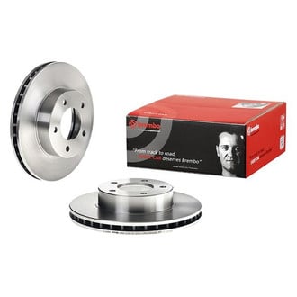 Brembo® - OE Replacement Plain Vented Front Brake Rotor