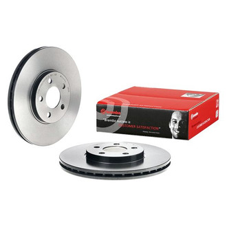 Brembo® - UV Coated Series Plain Vented Front Brake Rotor