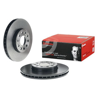 Brembo® - UV Coated Series Plain Vented Front Brake Rotor
