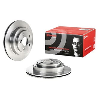 Brembo® - OE Replacement Plain Vented Rear Brake Rotor
