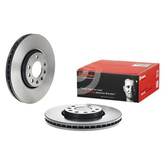 Brembo® - UV Coated Series Plain Vented Front Brake Rotor