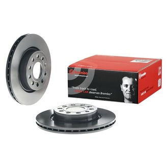 Brembo® - UV Coated Series Plain Vented Front Brake Rotor