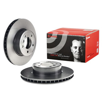 Brembo® - UV Coated Series Plain Vented Front Brake Rotor