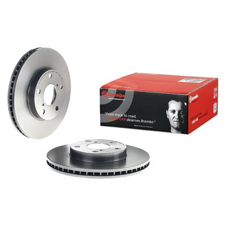 Brembo® - UV Coated Series Plain Vented Front Brake Rotor