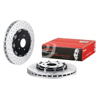 Brembo® - OE Replacement Drilled and Slotted Vented Front Brake Rotor