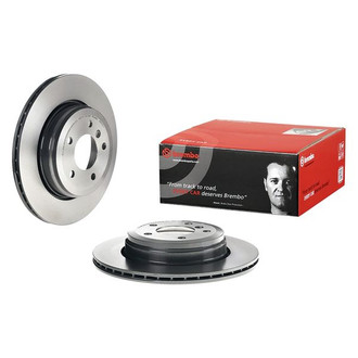 Brembo® - UV Coated Series Plain Vented Rear Brake Rotor