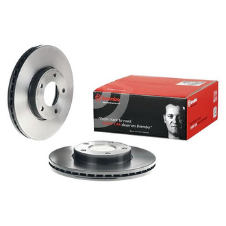 Brembo® - UV Coated Series Plain Vented Front Brake Rotor