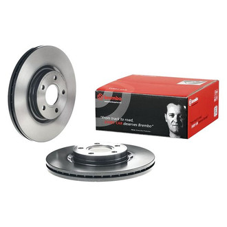 Brembo® - UV Coated Series Plain Vented Front Brake Rotor