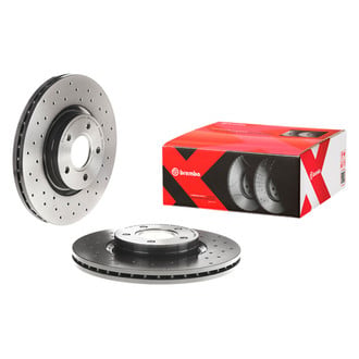 Brembo® - Premium Xtra Cross Drilled UV Coated Brake Rotor