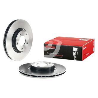 Brembo® - UV Coated Series Plain Vented Front Brake Rotor