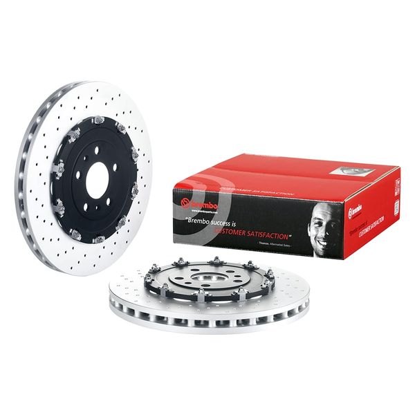 Brembo® - OE Replacement Drilled 1-Piece Front Brake Rotor