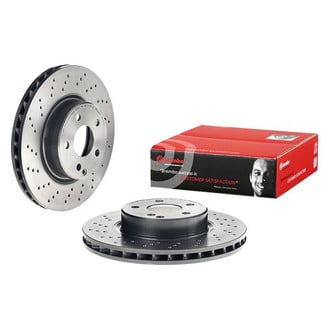 Brembo® - UV Coated Series Drilled Vented Front Brake Rotor