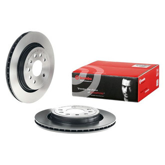 Brembo® - UV Coated Series Plain Vented Rear Brake Rotor