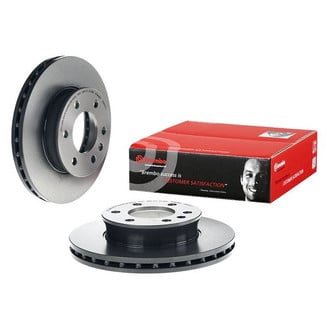 Brembo® - UV Coated Series Plain Vented Front Brake Rotor