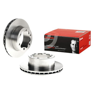 Brembo® - OE Replacement Plain Vented Rear Brake Rotor