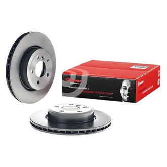 Brembo® - UV Coated Series Plain Vented Front Brake Rotor