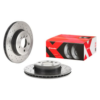 Brembo® - Premium Xtra Cross Drilled UV Coated Brake Rotor